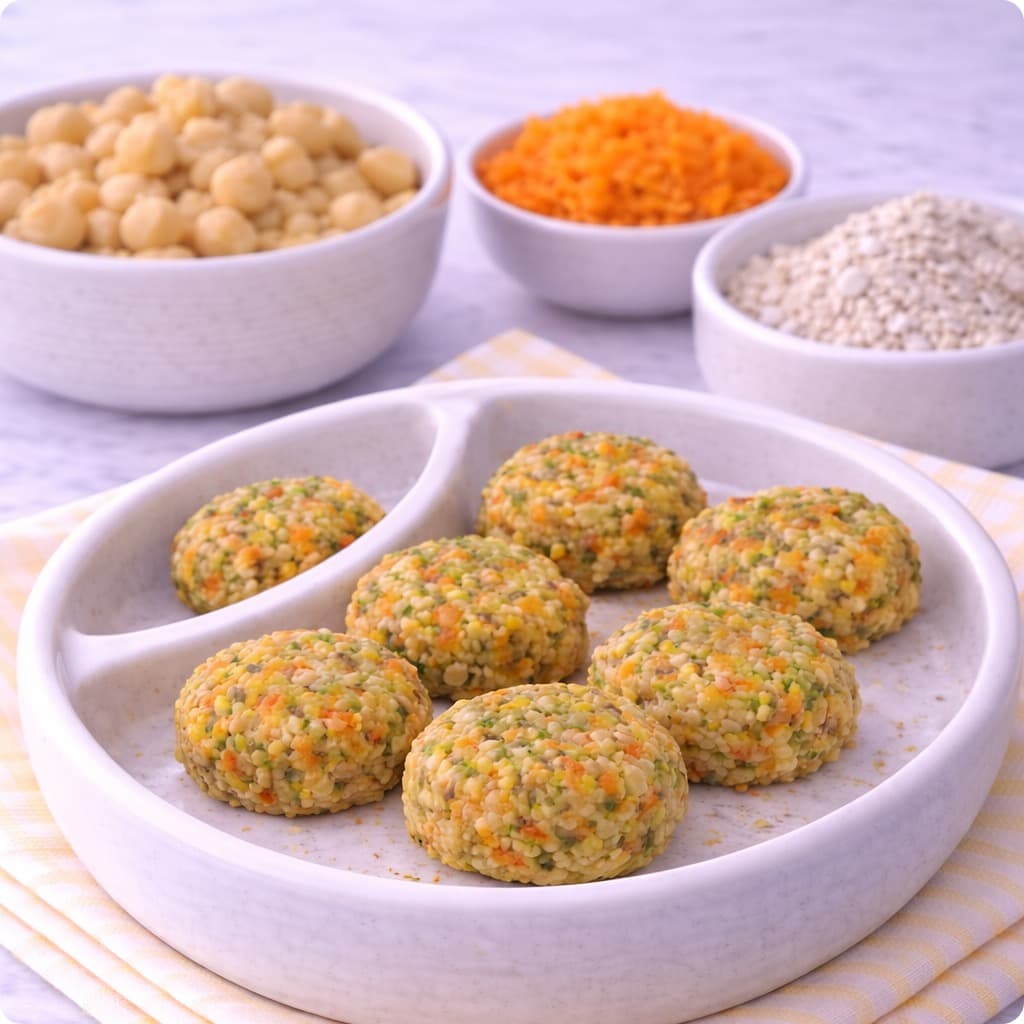 Galettes falafel bébé