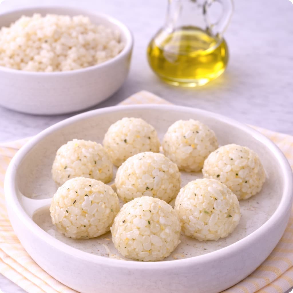 Boules de riz pour bébé