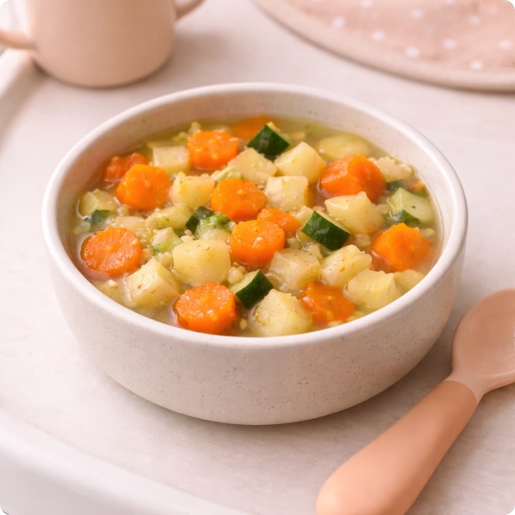 Baby Vegetable Stew (Carotte–Pomme de terre–Courgette)