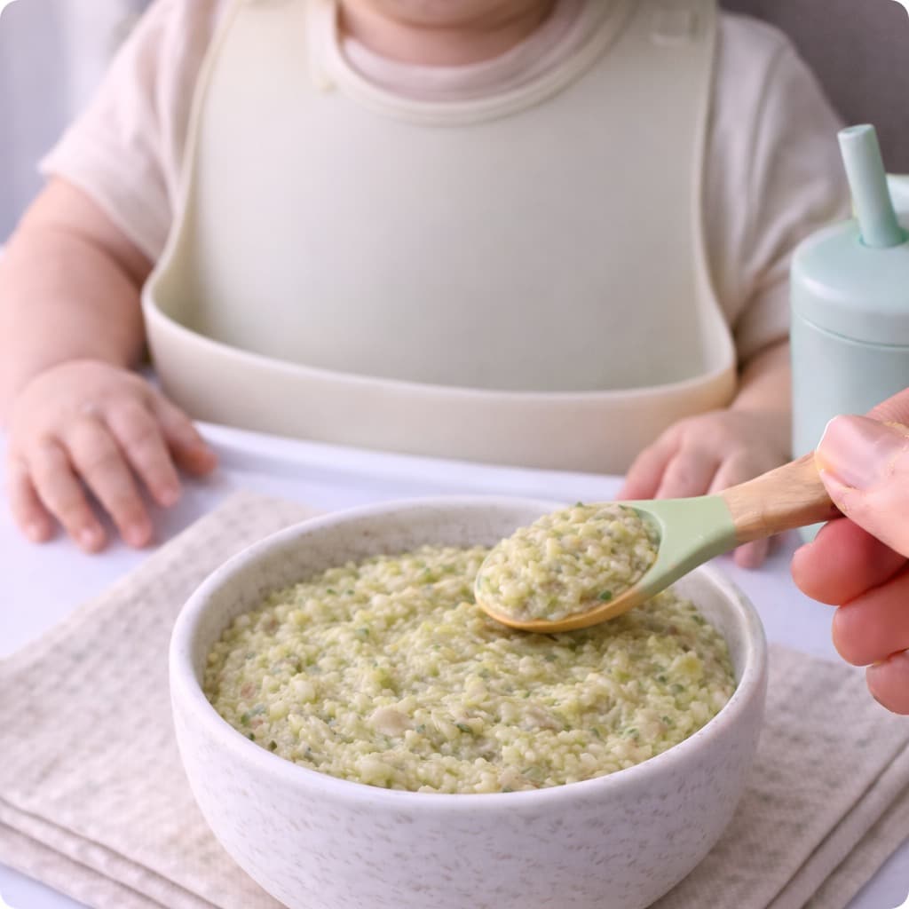 Purée bœuf, brocoli et pomme de terre