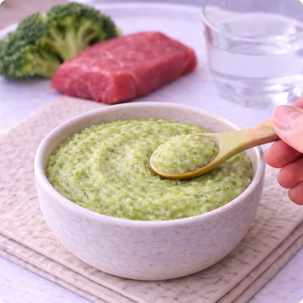 Purée bœuf et brocoli