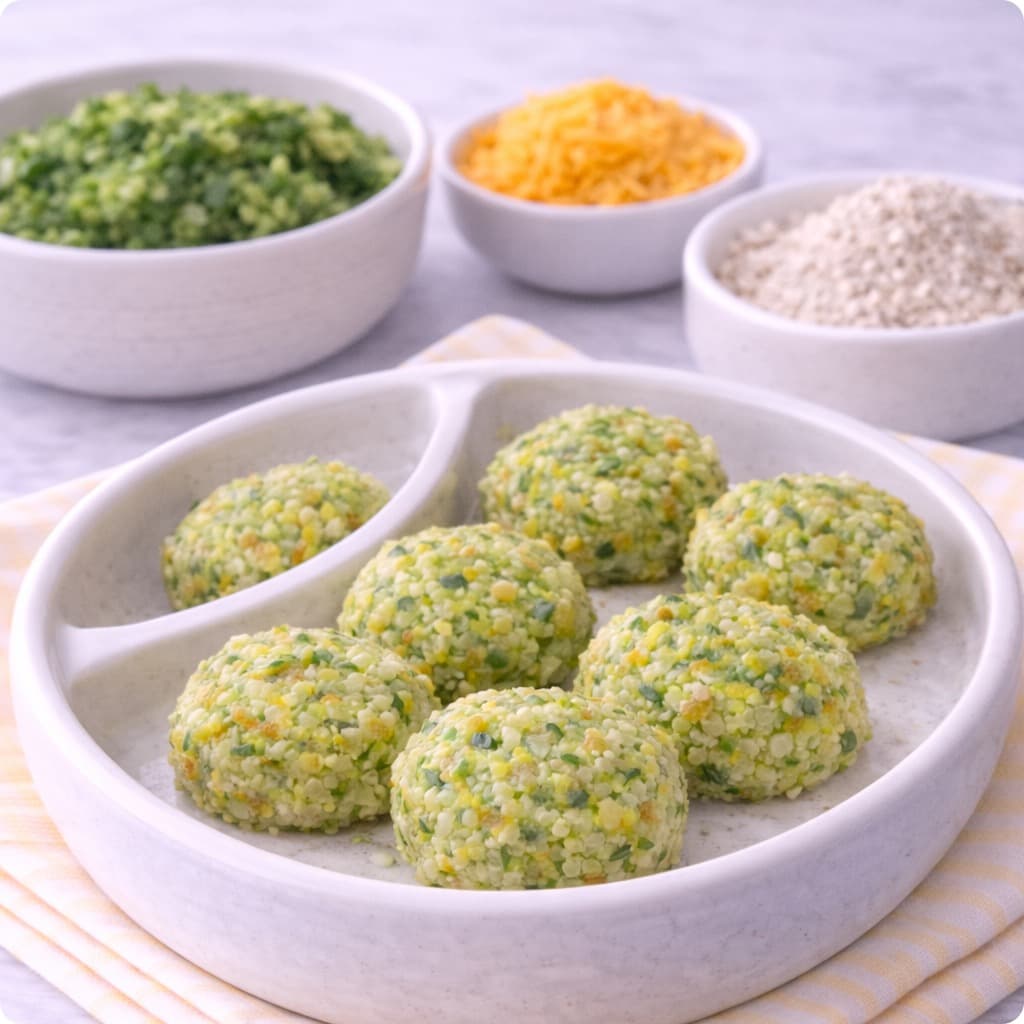 Galettes brocoli fromage