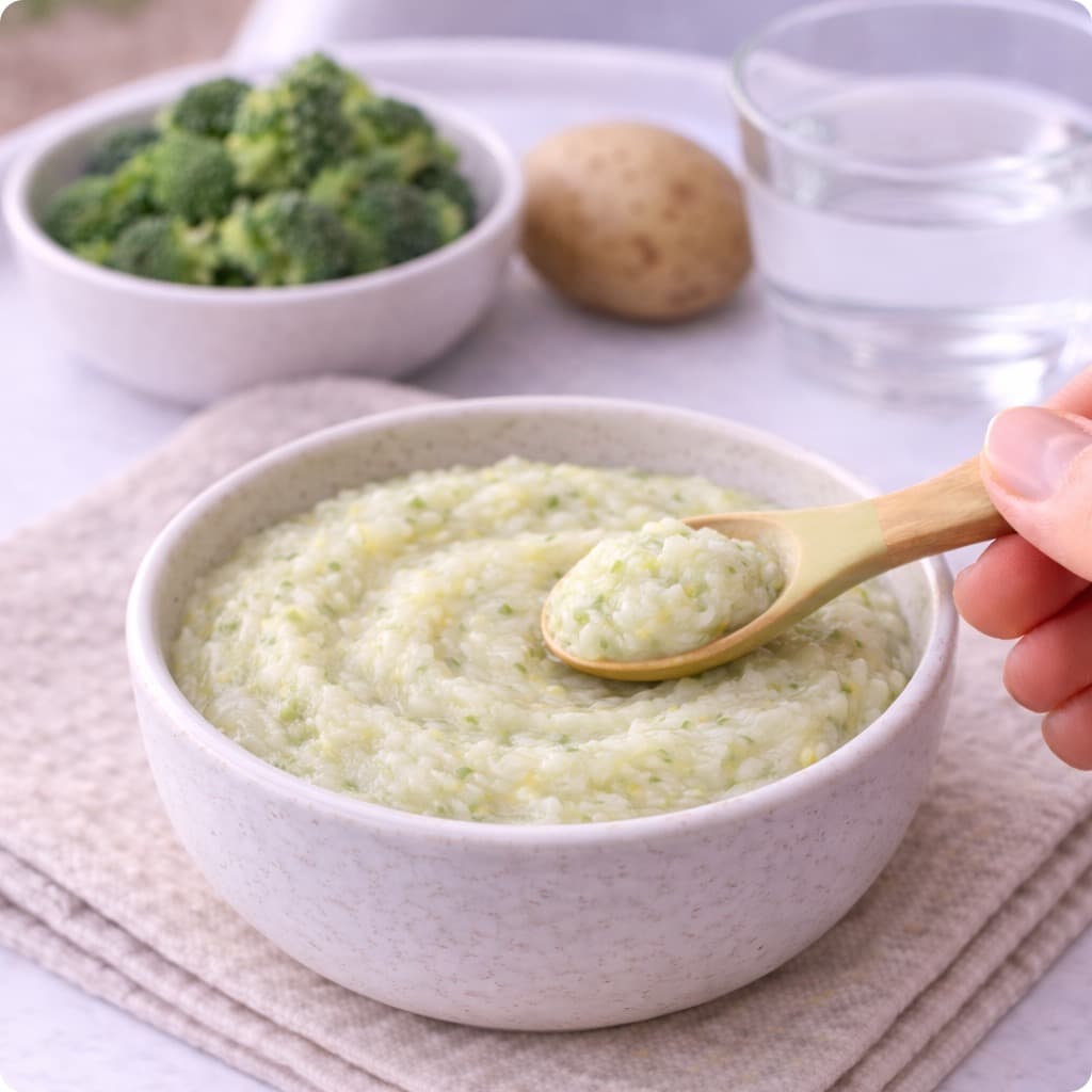 Purée brocoli et pomme de terre