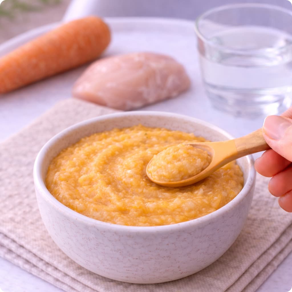 Purée poulet et carotte