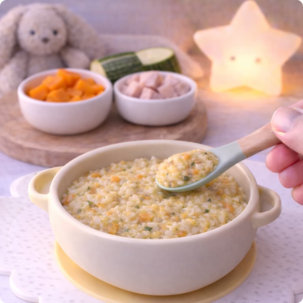 Poulet, Patate douce & Courgette Bowl