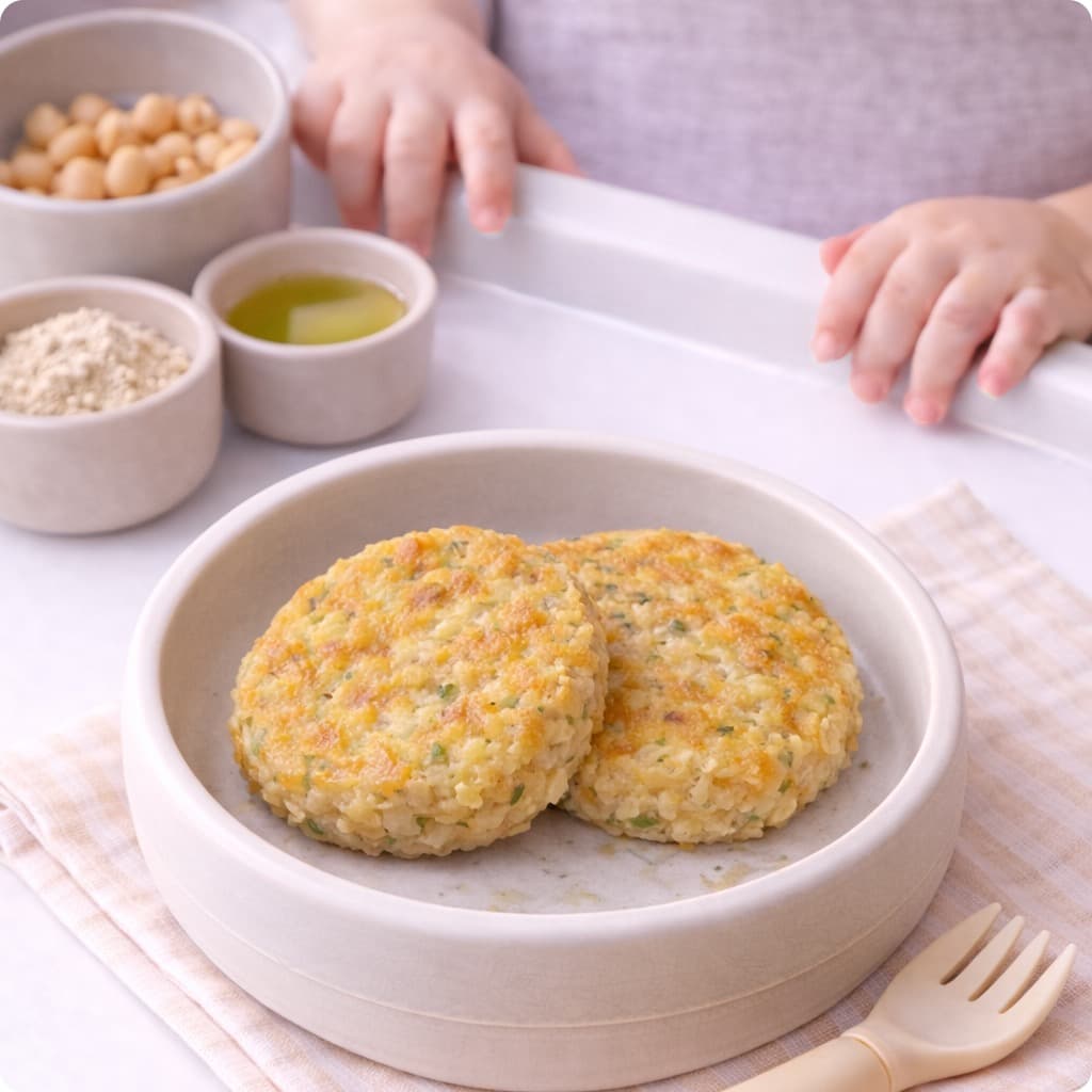 Pois chiche BLW Patties