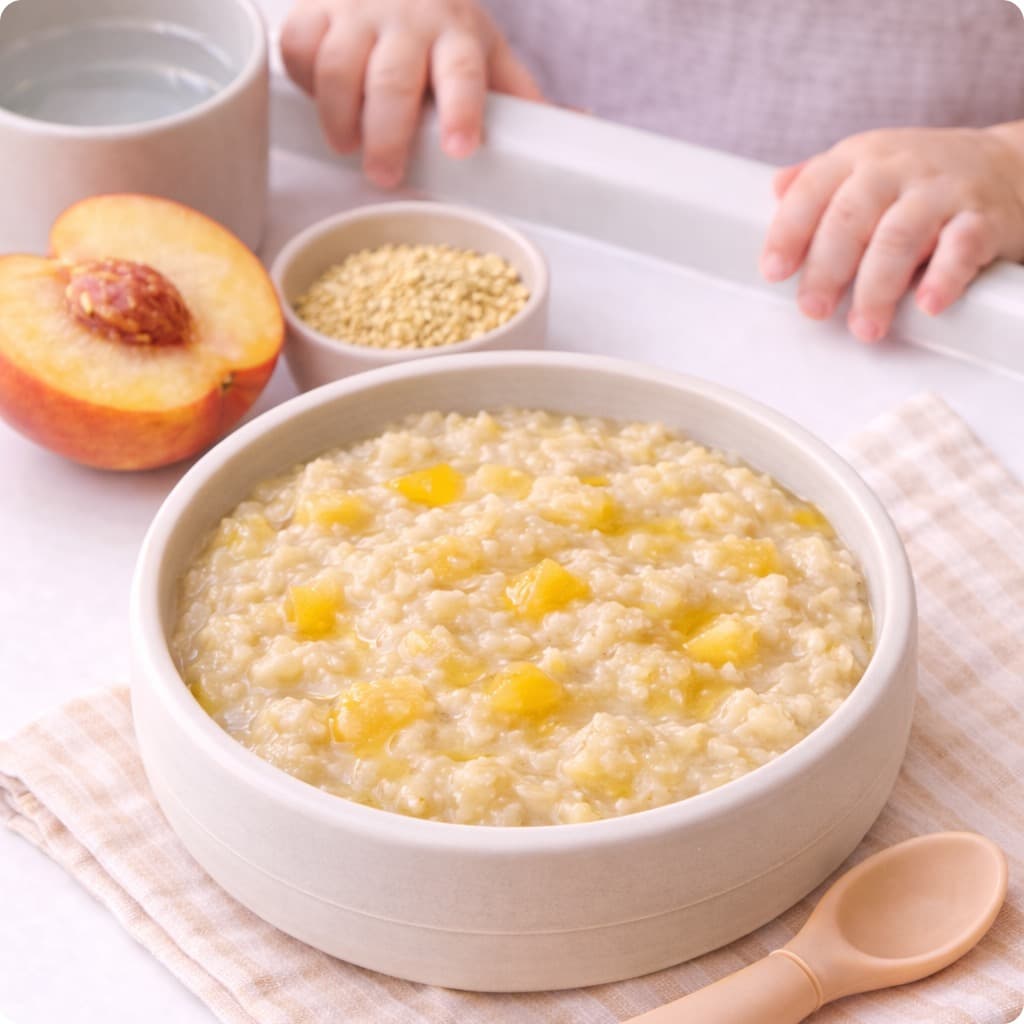 Creamy Mil et Pêche Breakfast