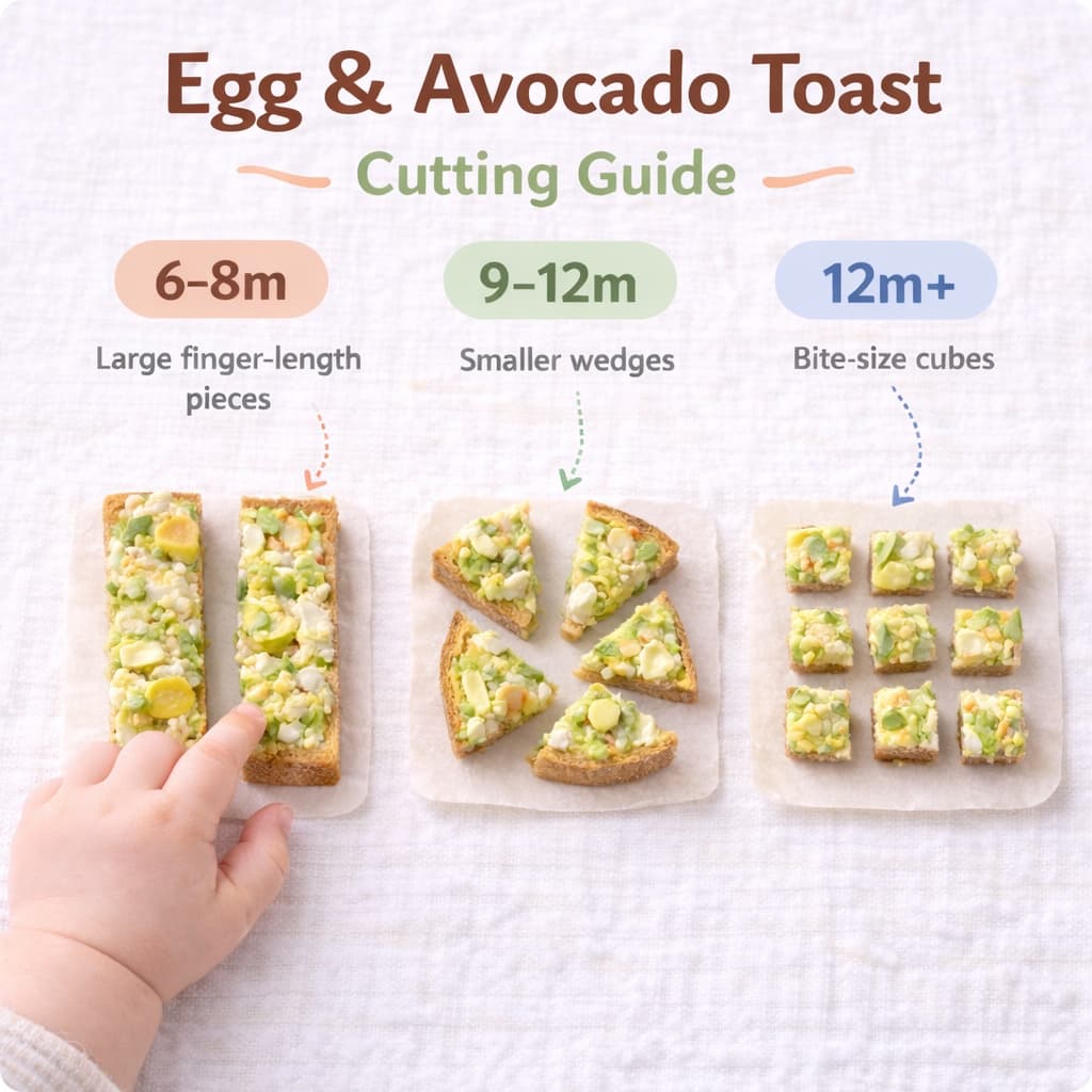 Comment préparer doigts de tartine avocat œuf pour bébé