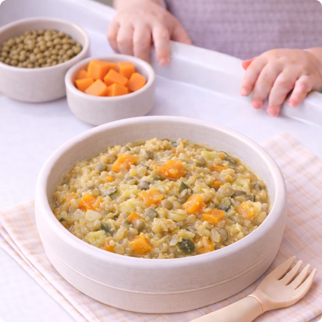 Green Lentilles et Potiron et Riz Bowl