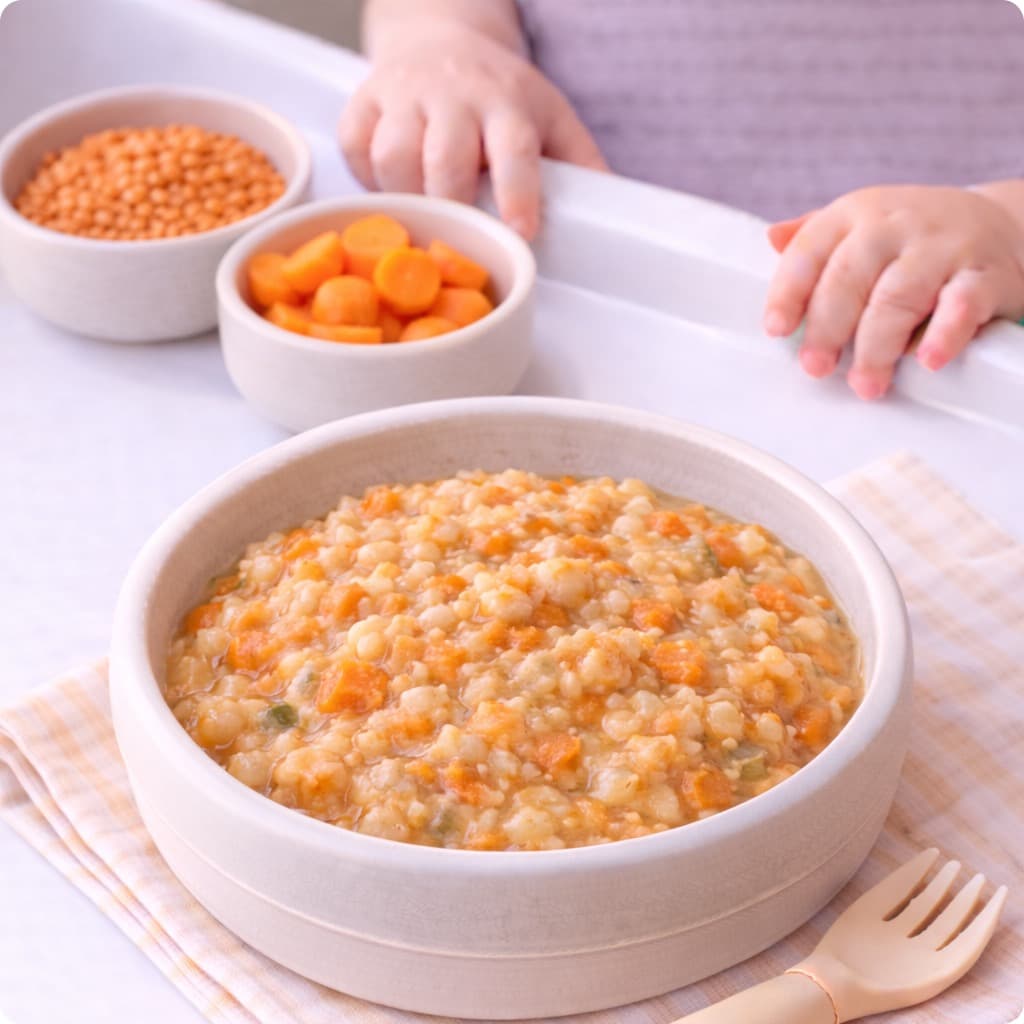 Lentille et Carotte et Flocons d'avoine Iron Boost Bowl