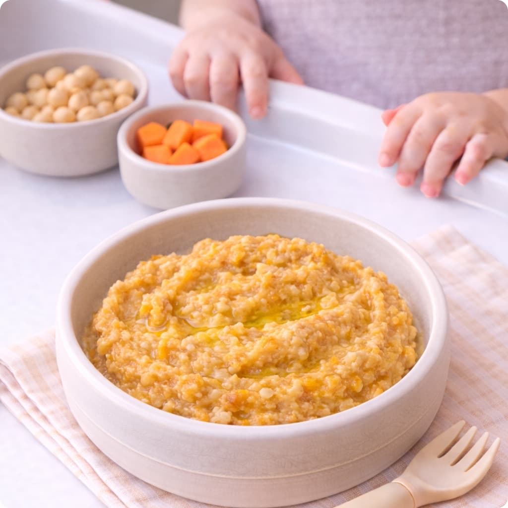 Middle Eastern Pois chiche et Carotte Écrasez