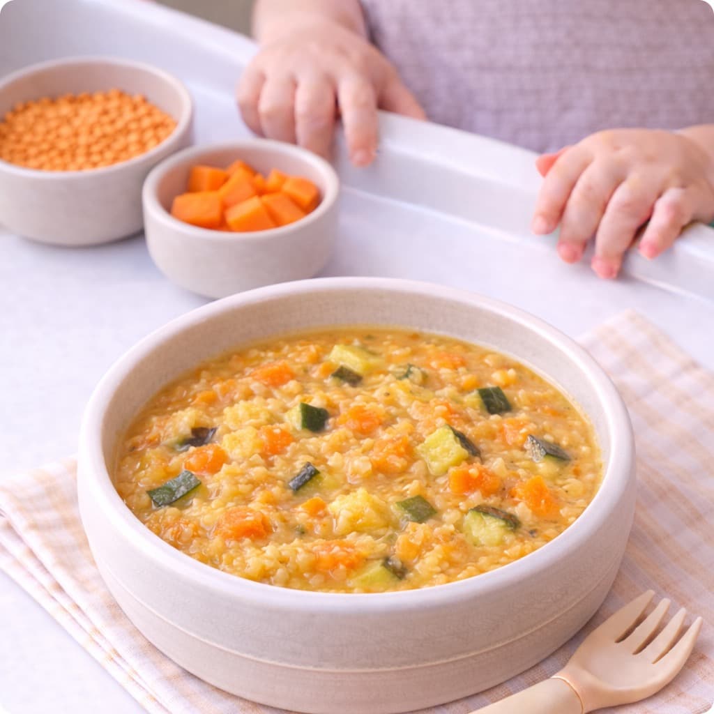 Mild Noix de coco Lentille Baby Soup