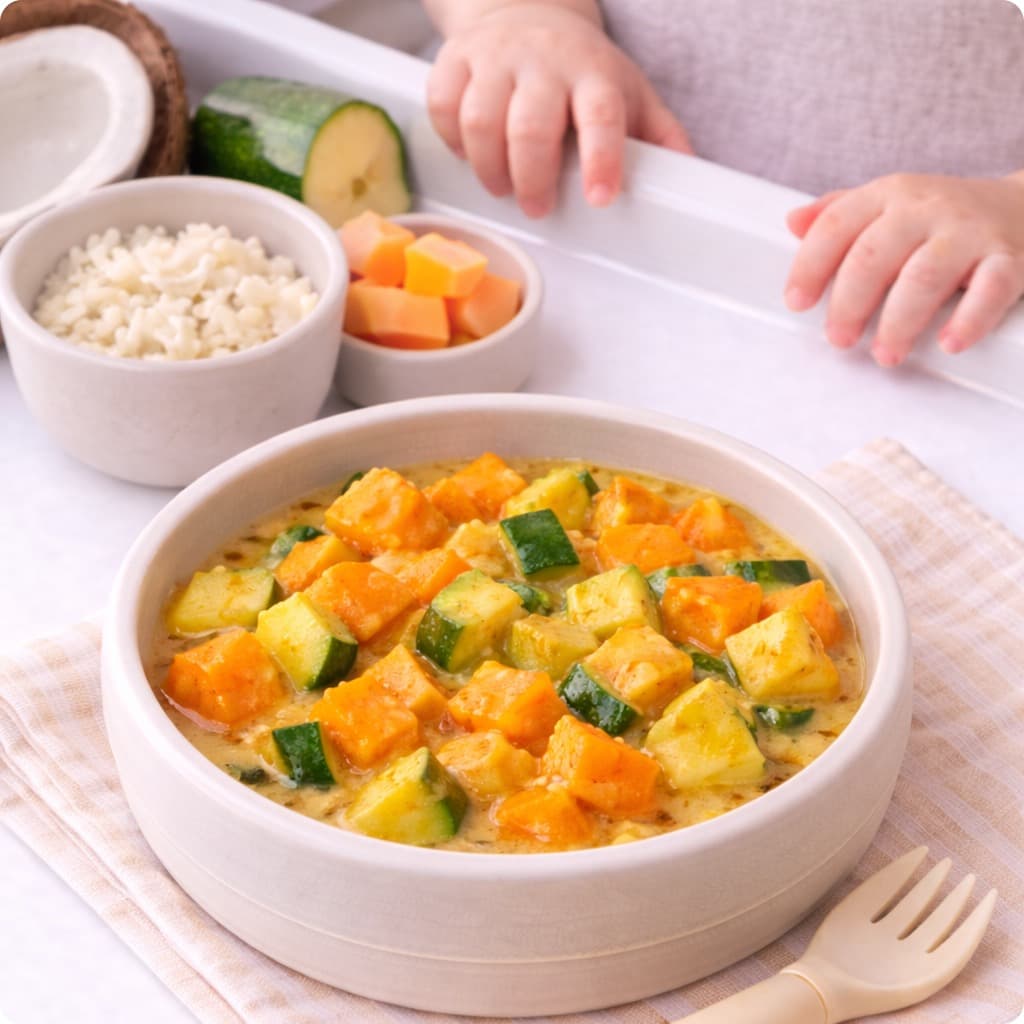 Mild Noix de coco Patate douce Baby Curry