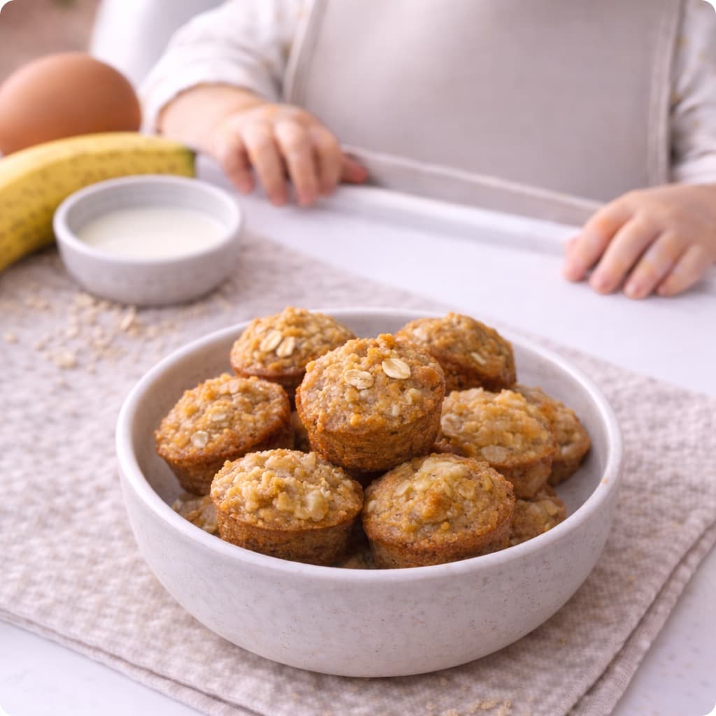 Mini muffins avoine banane