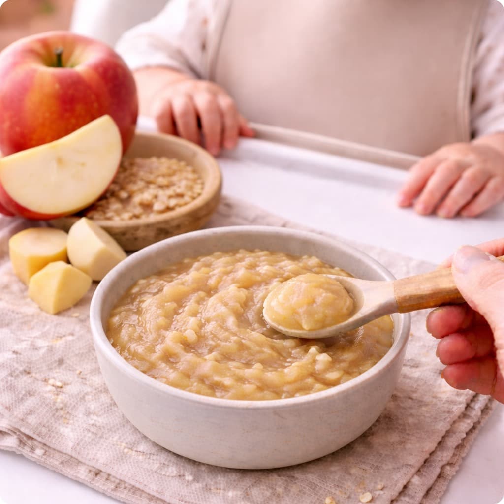 Flocons d'avoine pomme