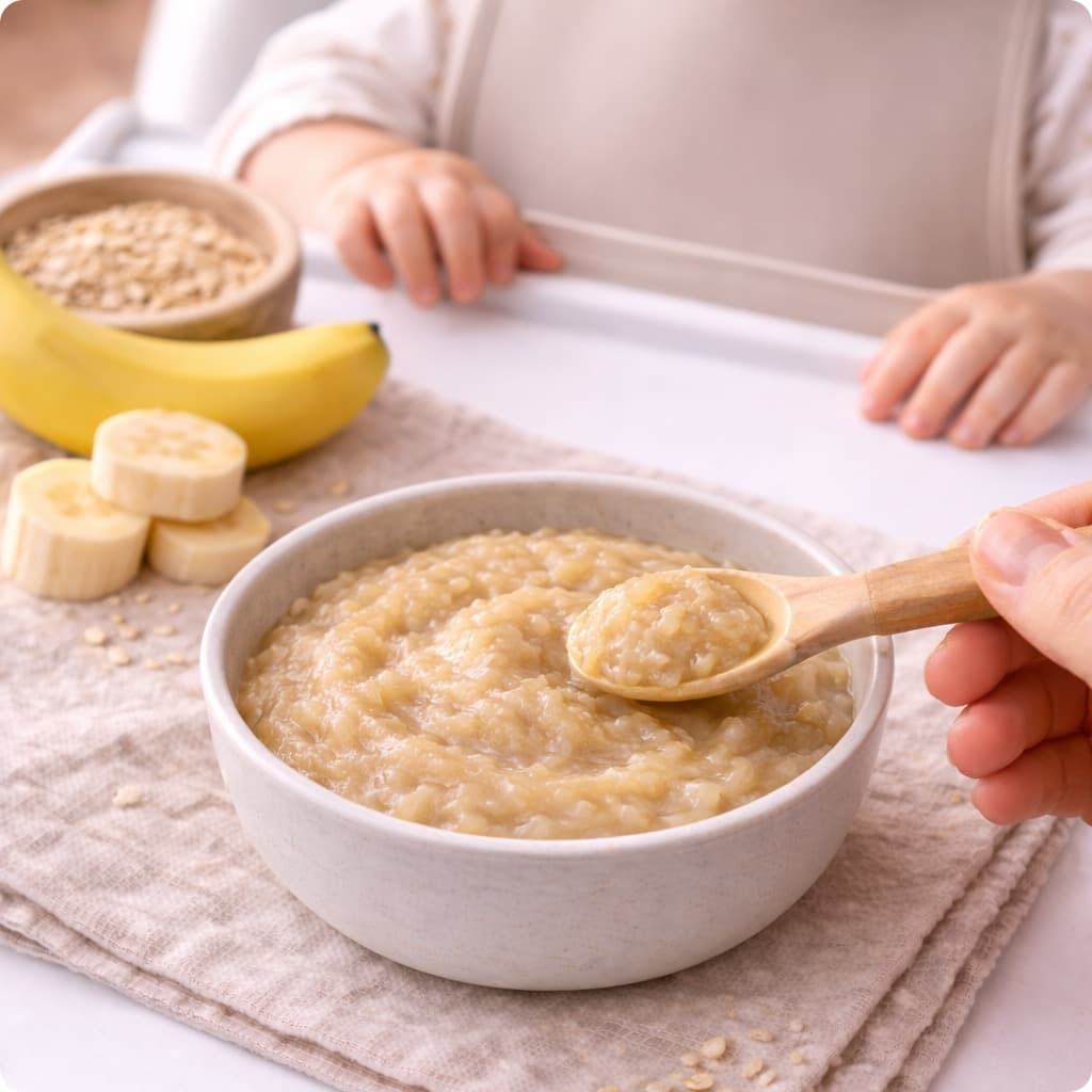 Flocons d'avoine banane
