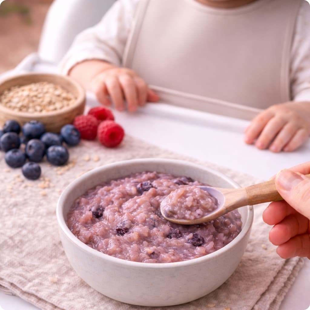 Flocons d'avoine baies