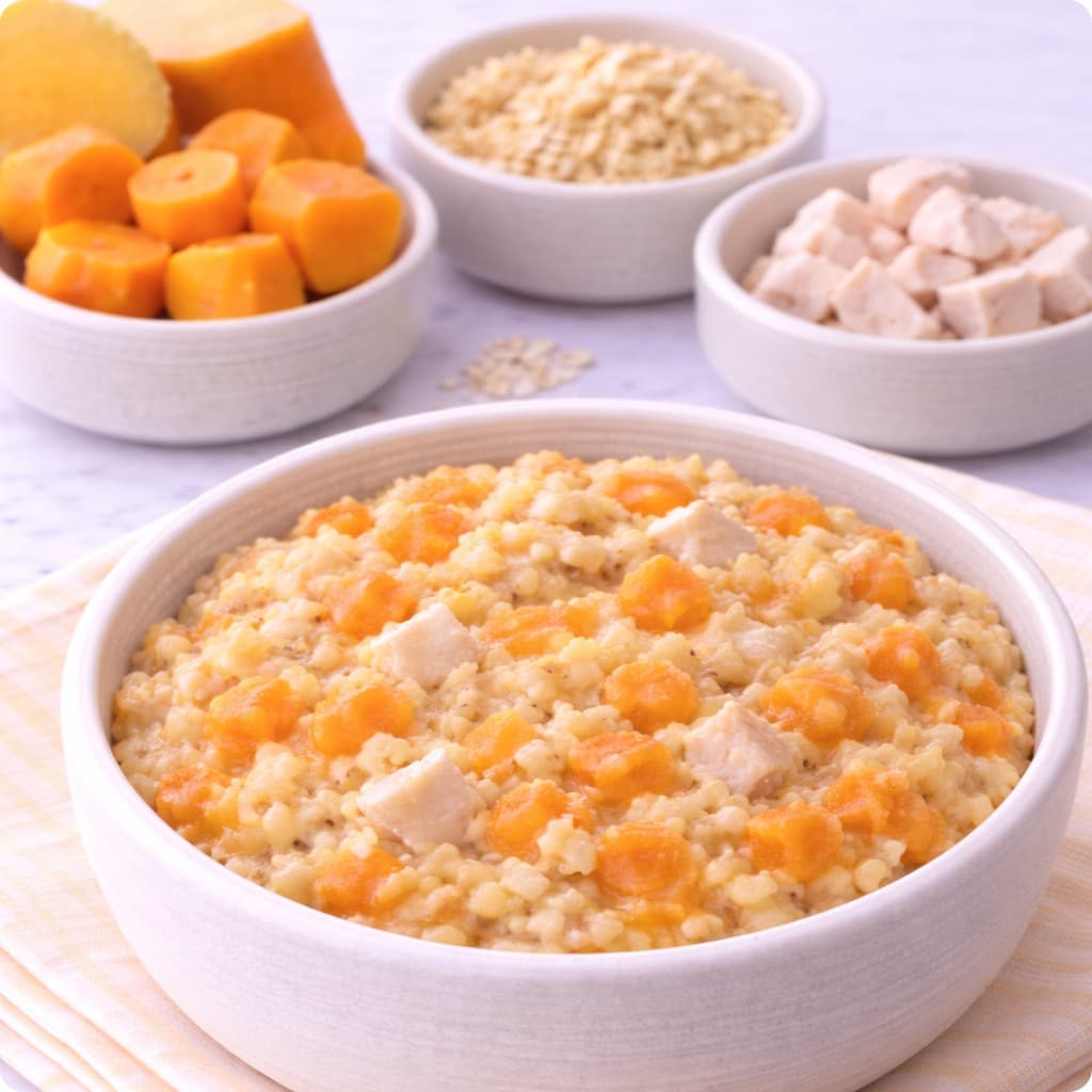Potiron et Mil et Poulet Evening Porridge