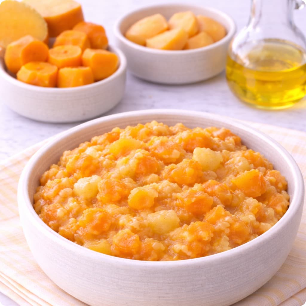 Potiron et Pêche Sweet Dinner Bowl