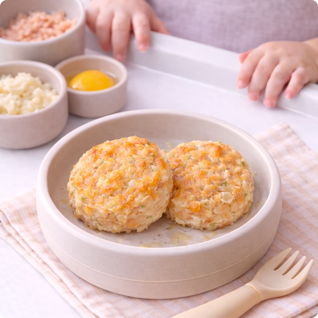 Saumon BLW Cakes (Tendre Flocons)