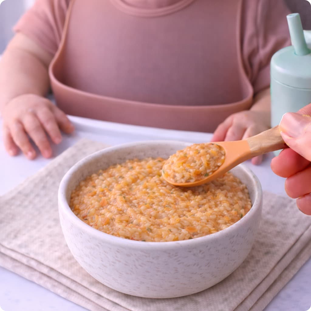 Saumon, carotte et riz