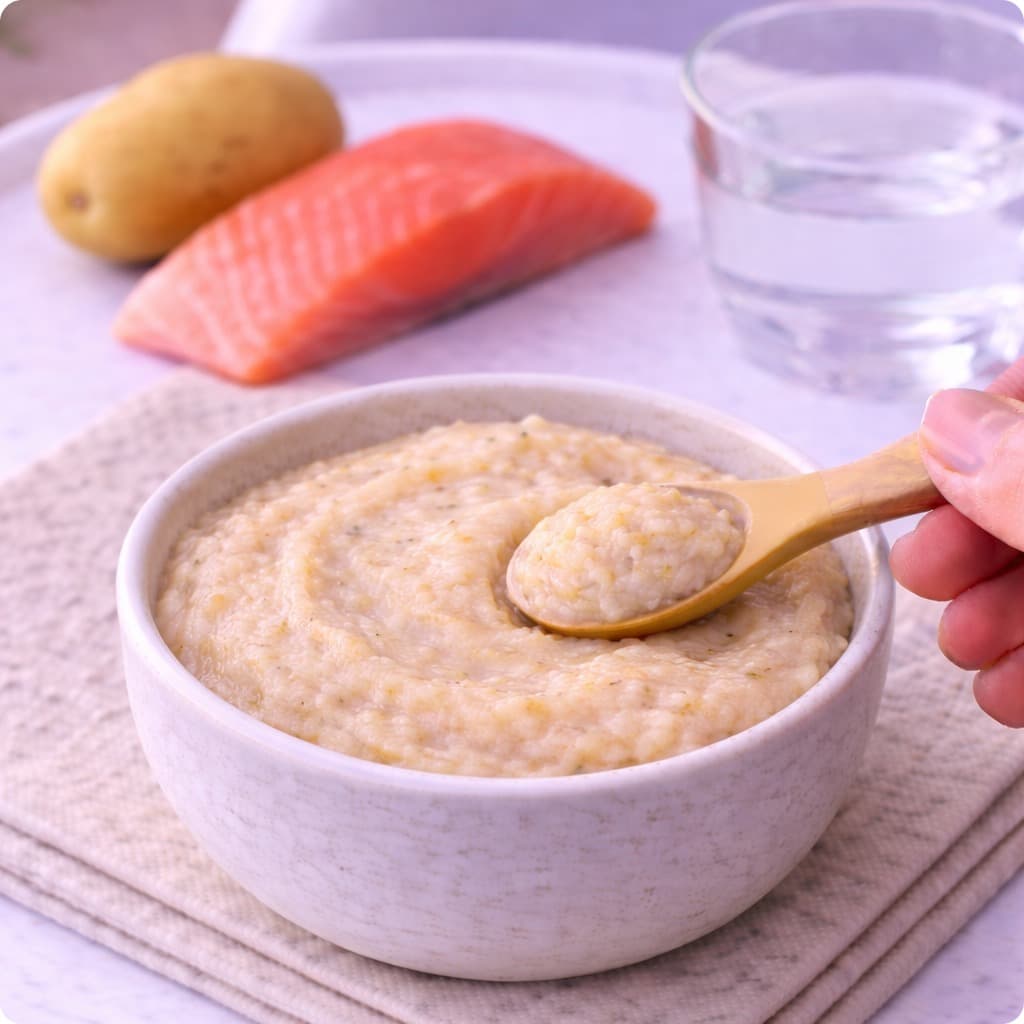 Purée saumon et pomme de terre
