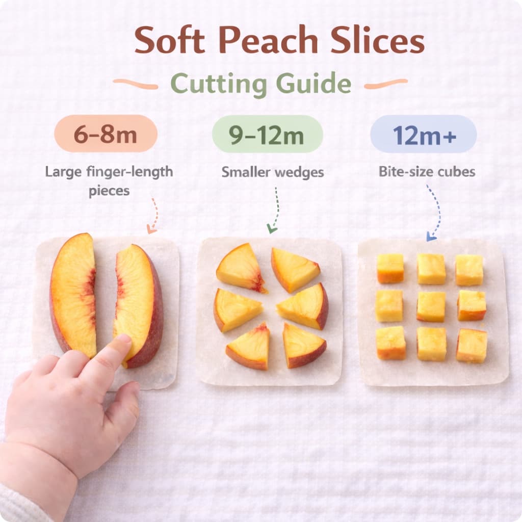 Comment préparer tranches de pêche tendres pour bébé