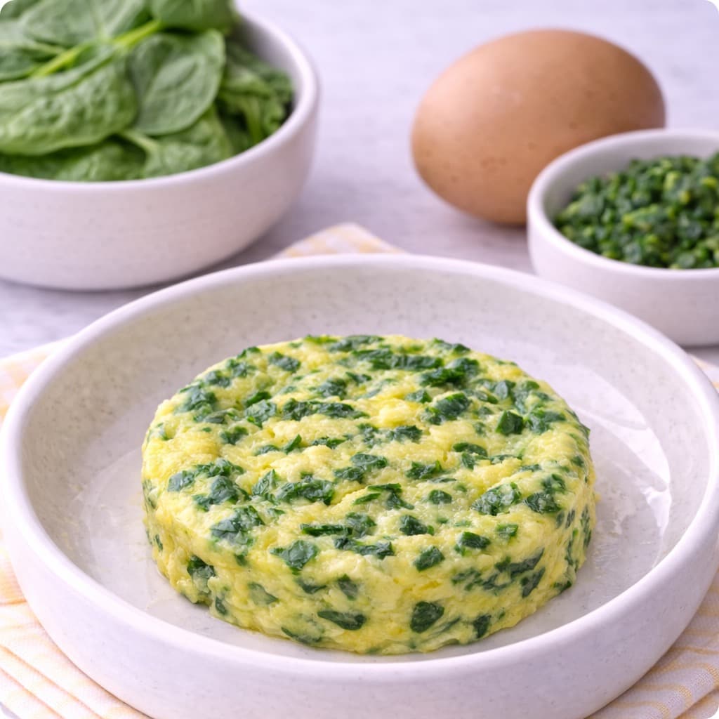 Mini omelette épinards œuf