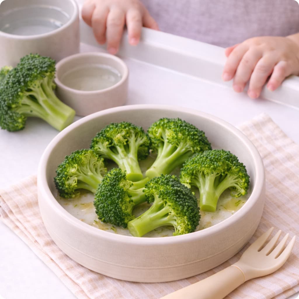 Steamed Brocoli BLW Bouquets