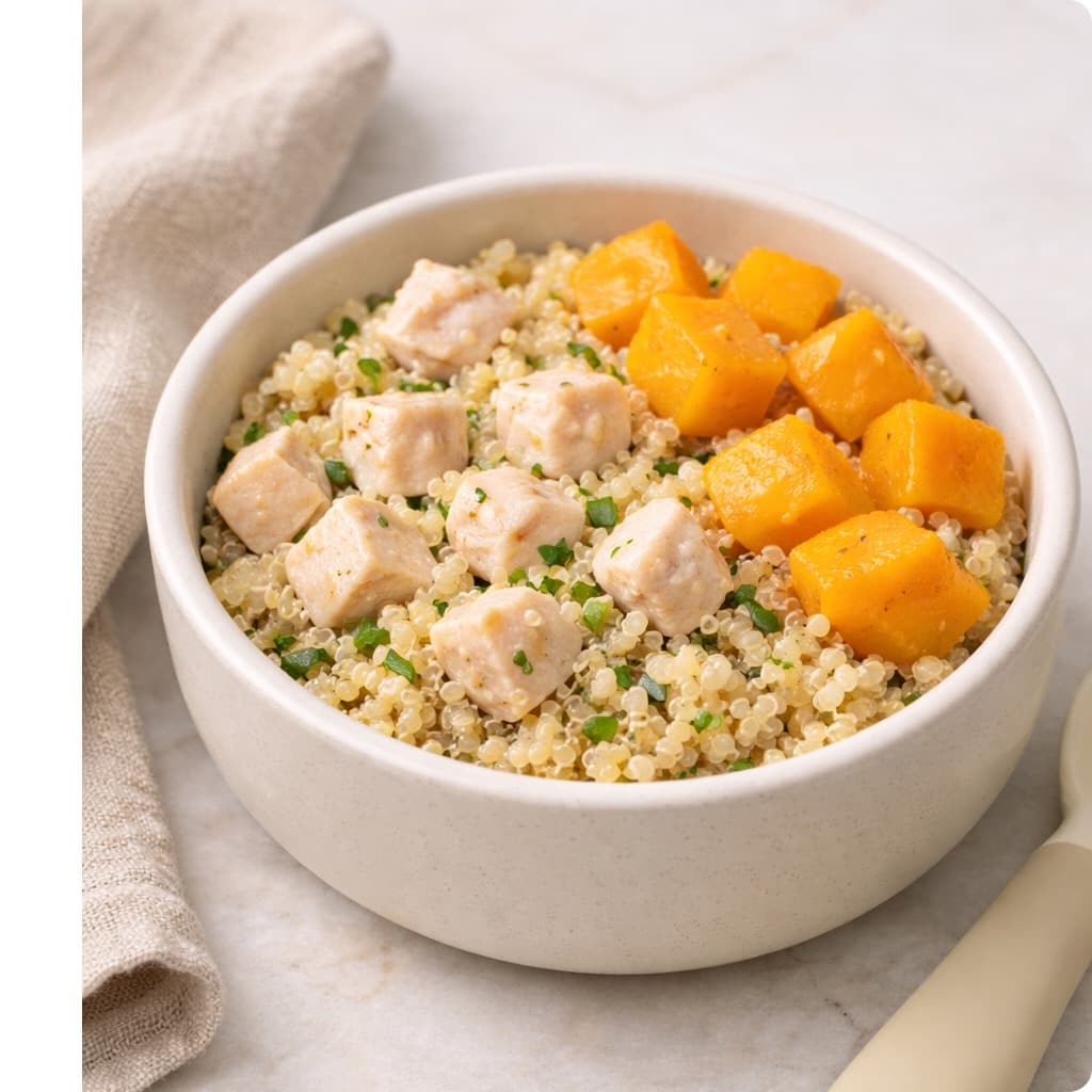 Dinde, Quinoa & Potiron Bowl