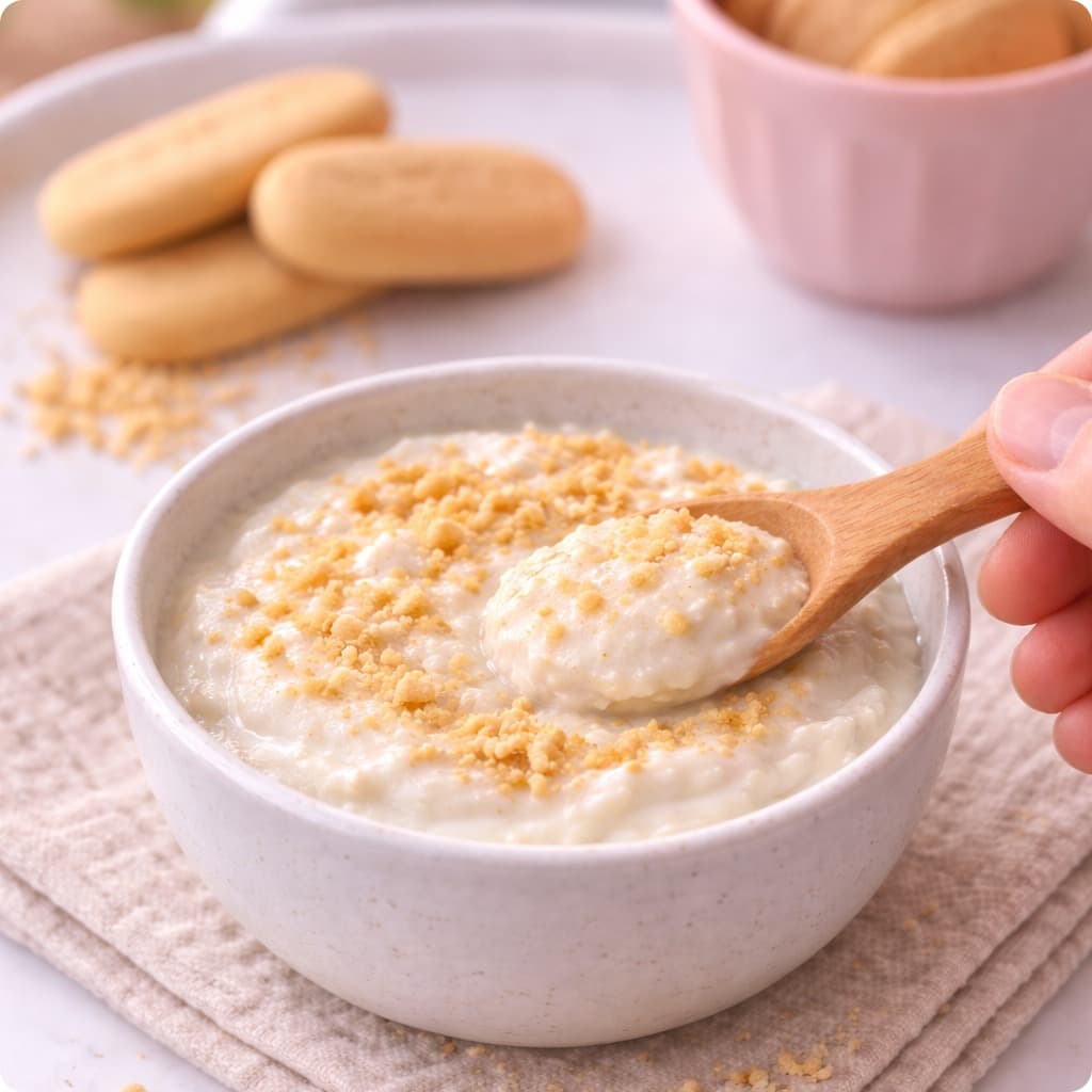 Yaourt et biscuits bébé