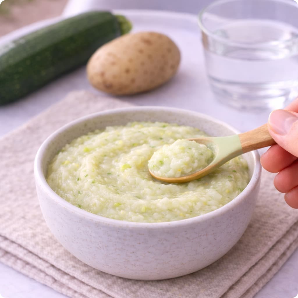 Purée courgette et pomme de terre