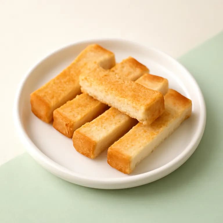 Toast für ein 6 Monate altes Baby schneiden