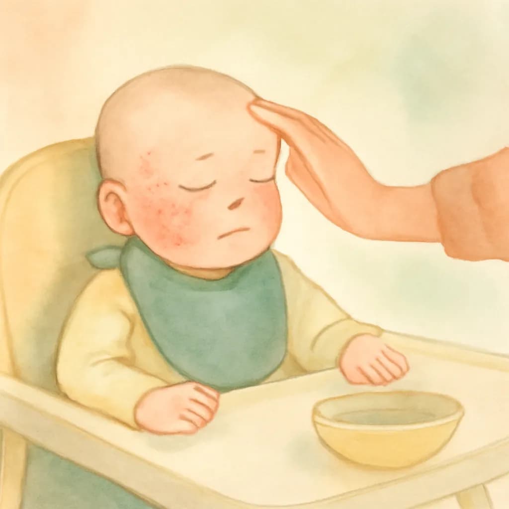 Baby has allergic reaction to food - what to do?