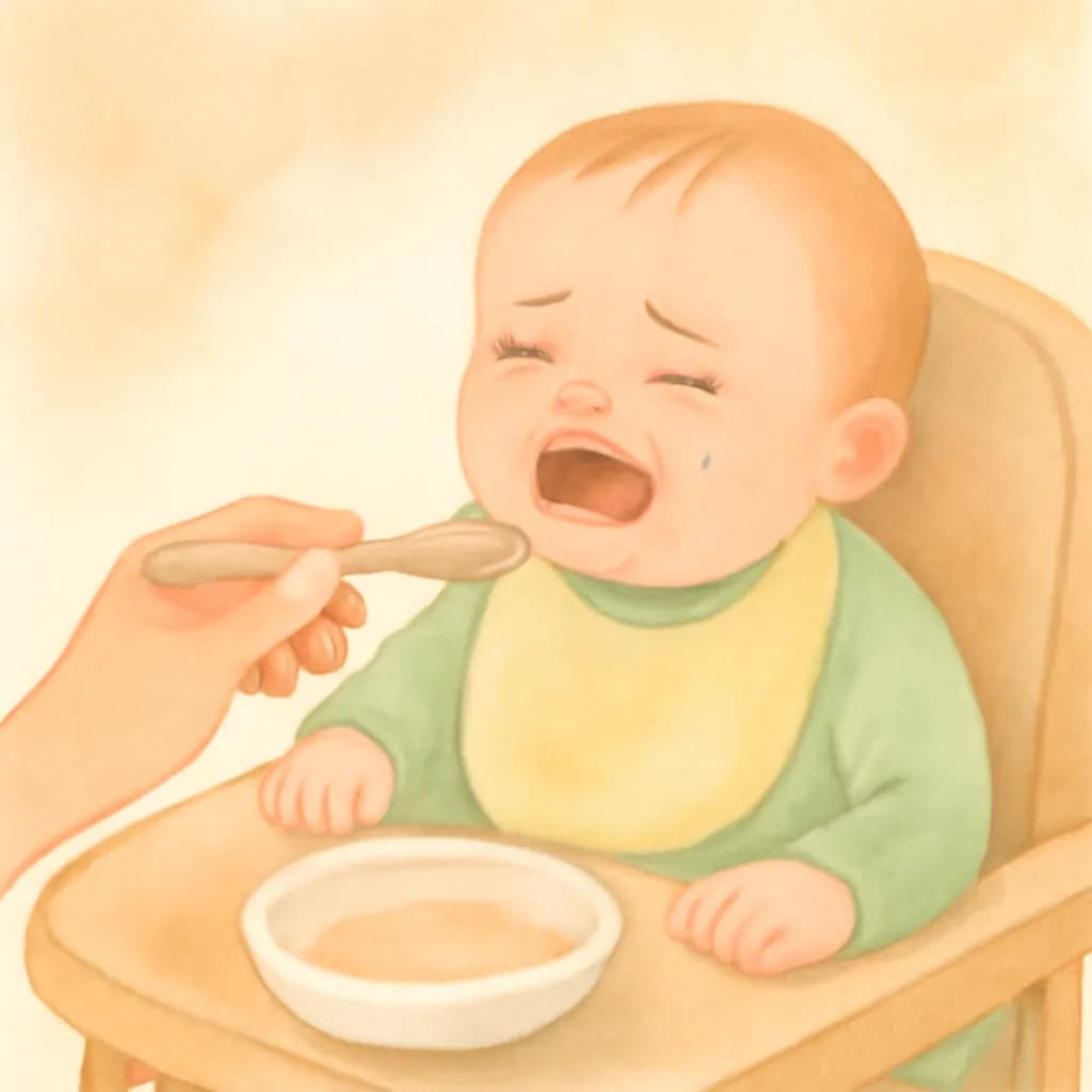 Baby cries during meals? Here's what to try.