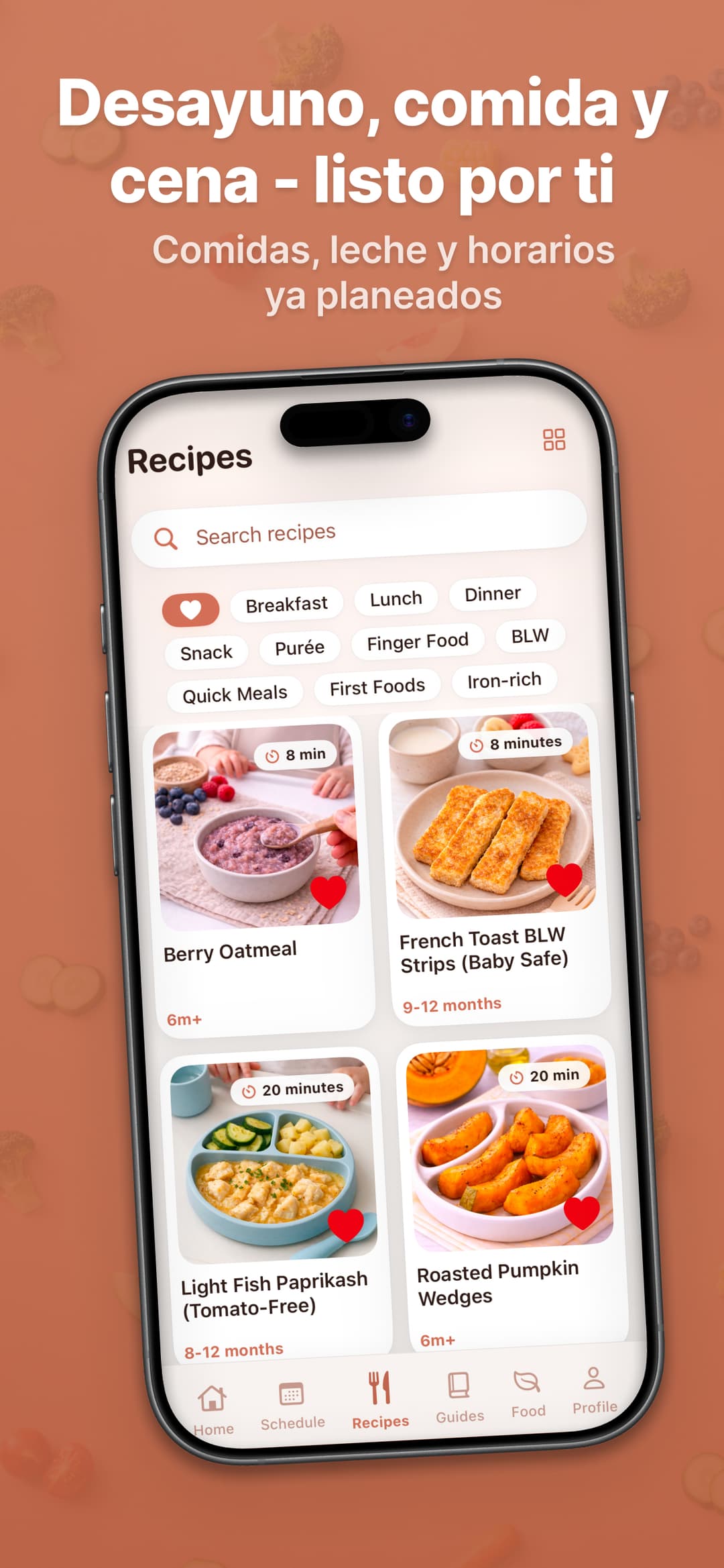 Horario de alimentación personalizado 2