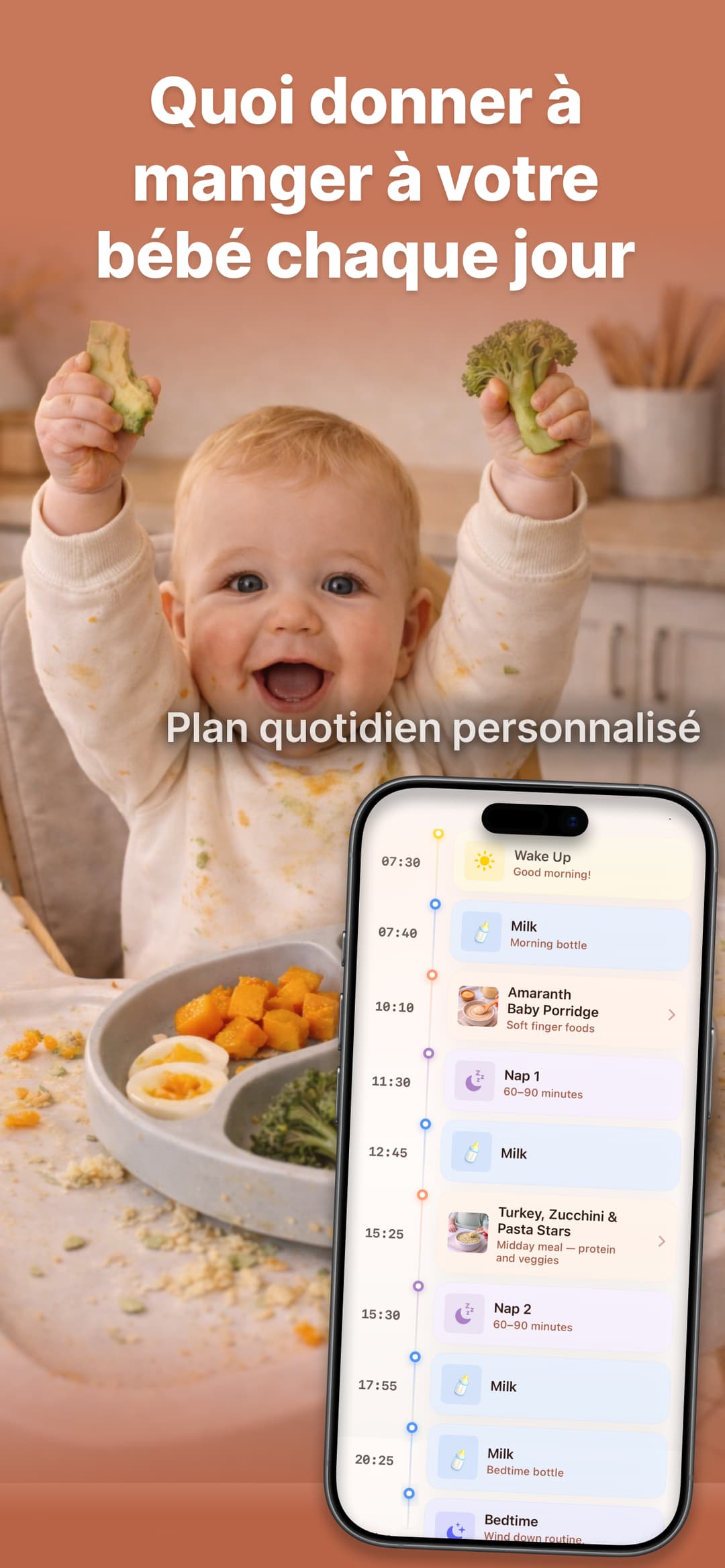 Planning repas bébé personnalisé 1