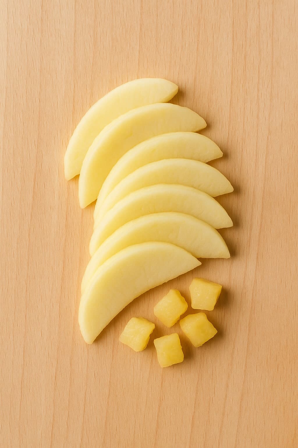 manzana baby led weaning - lonchas de manzana para bebé de 12 meses