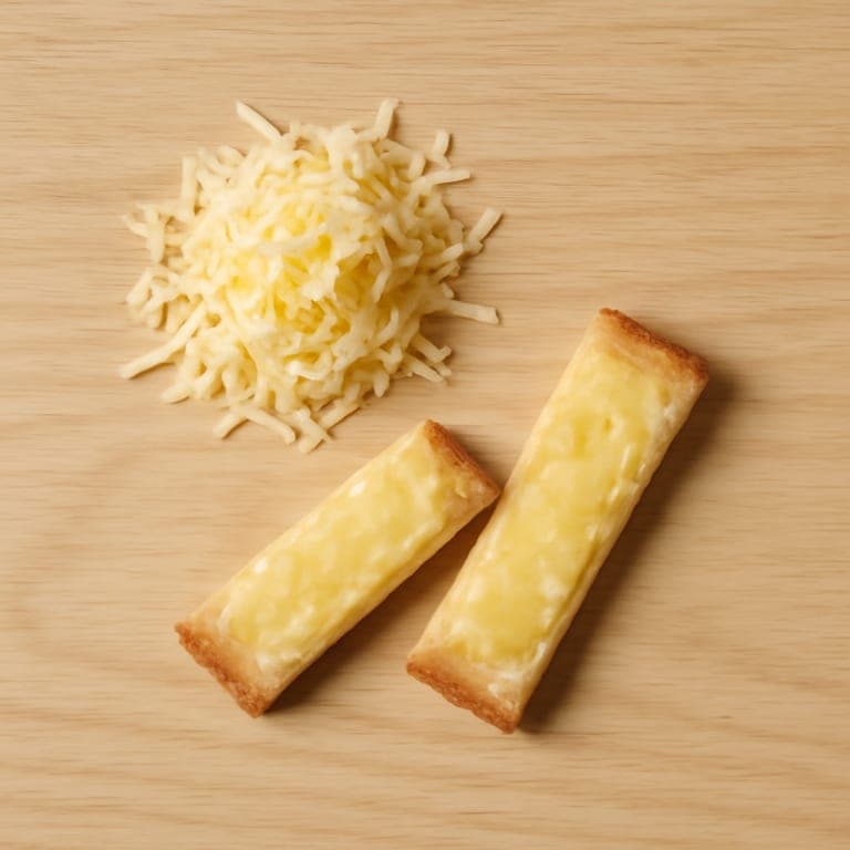 Corte de queso para alimentación complementaria dirigida por el bebé a los 6 meses