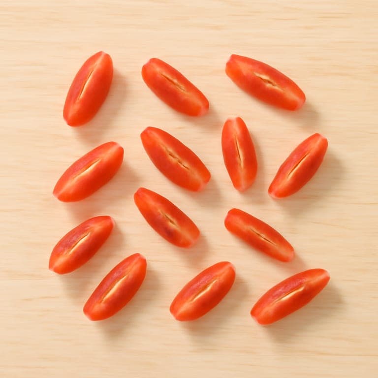 Tiras de tomate cherry aptas para BLW para bebé de 9 meses