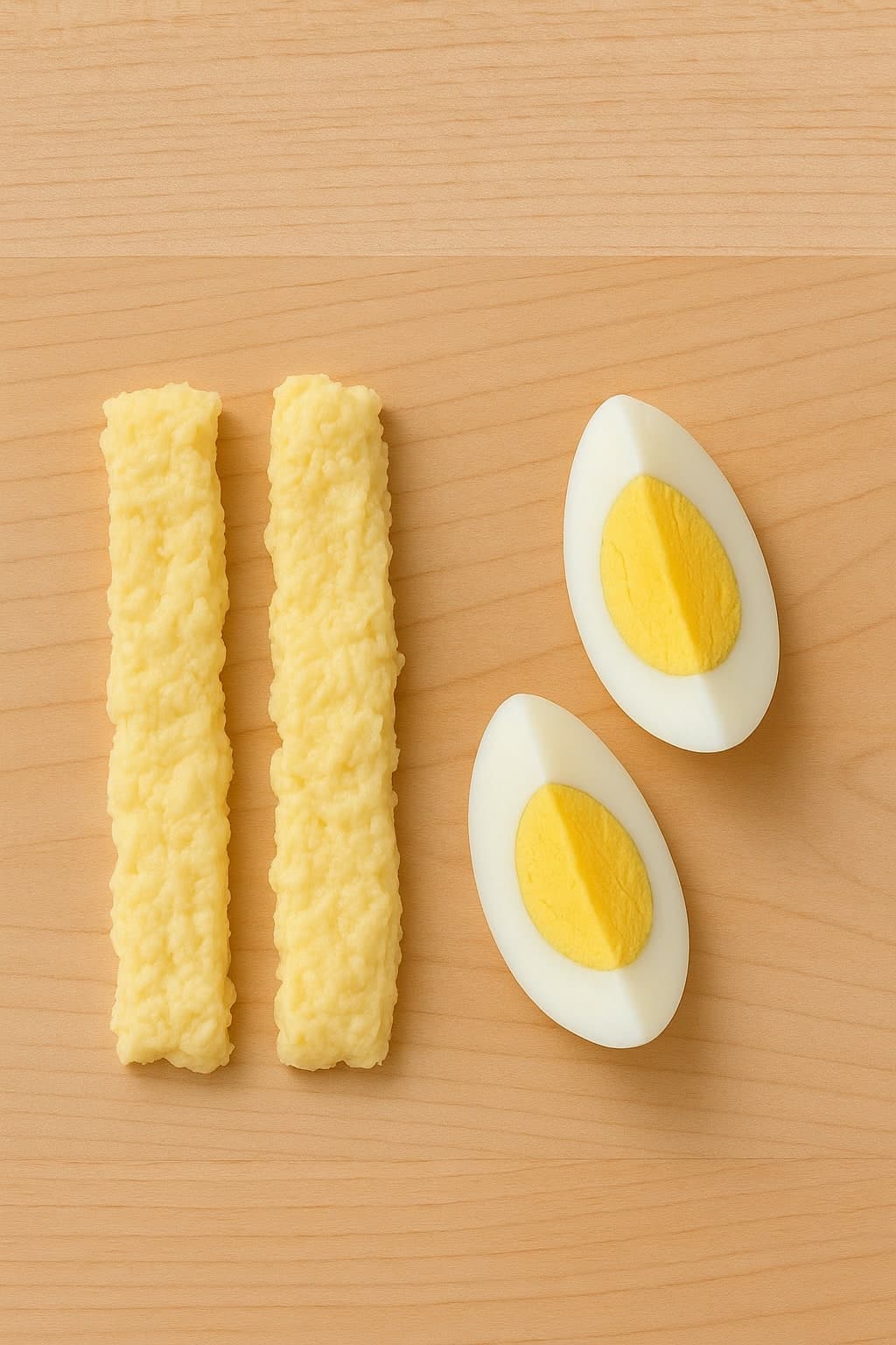 cómo cortar huevos para baby led weaning - tiras de huevo para bebé de 6 meses