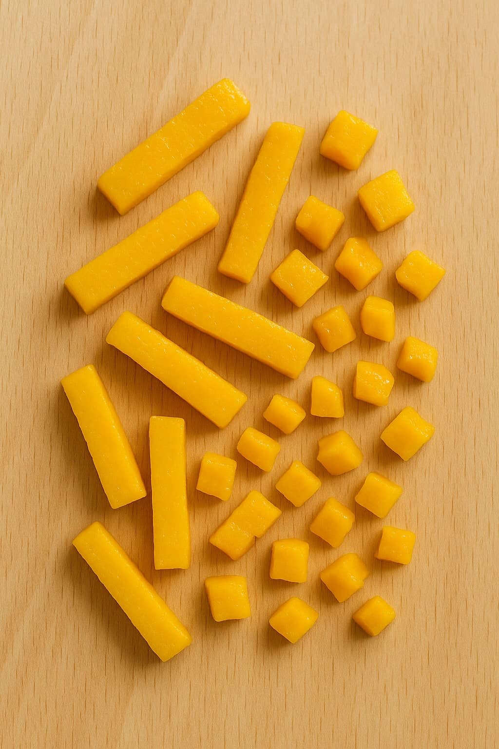 BLW mango - mango stukjes voor 9 maanden oude baby