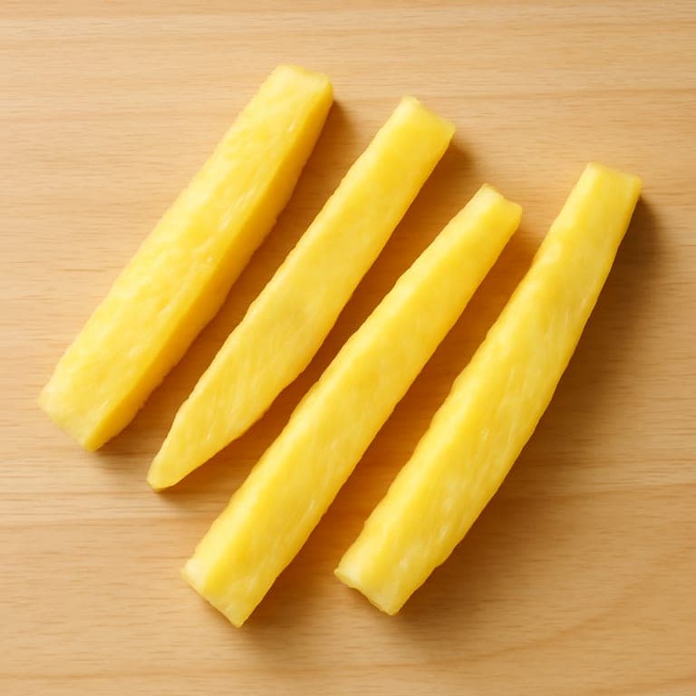 Gajos de piña BLW para bebé de 6 meses