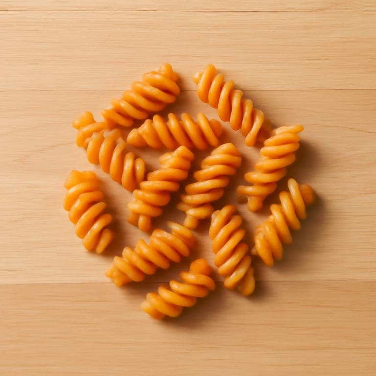 Pasta rotini BLW cortada para niño de 12 meses