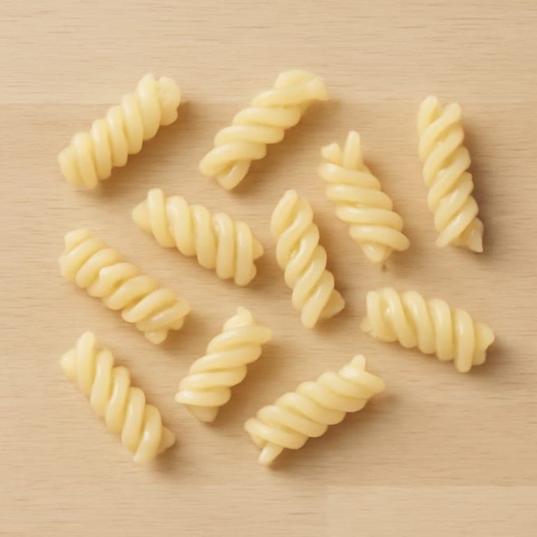 Pasta rotini BLW cortada para bebé de 9 meses