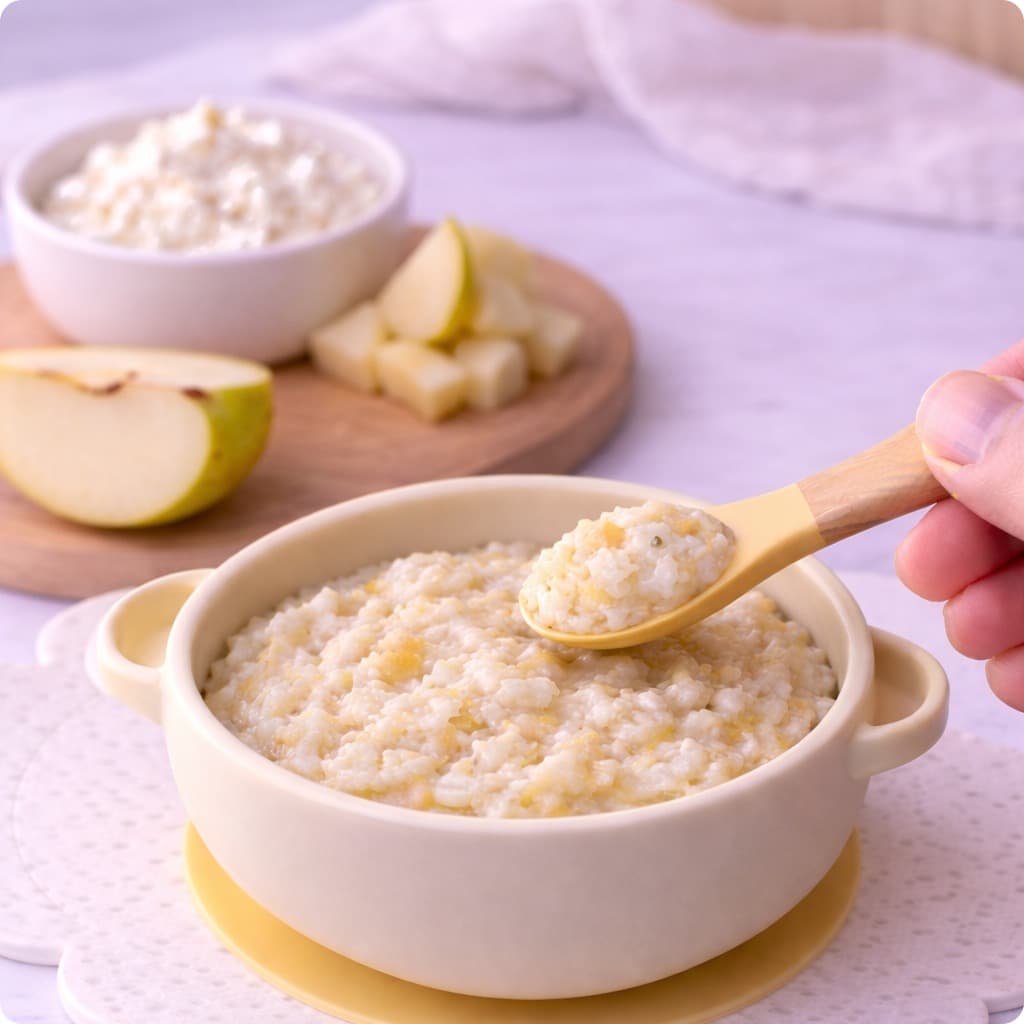 Fromage blanc et Poire Écrasez
