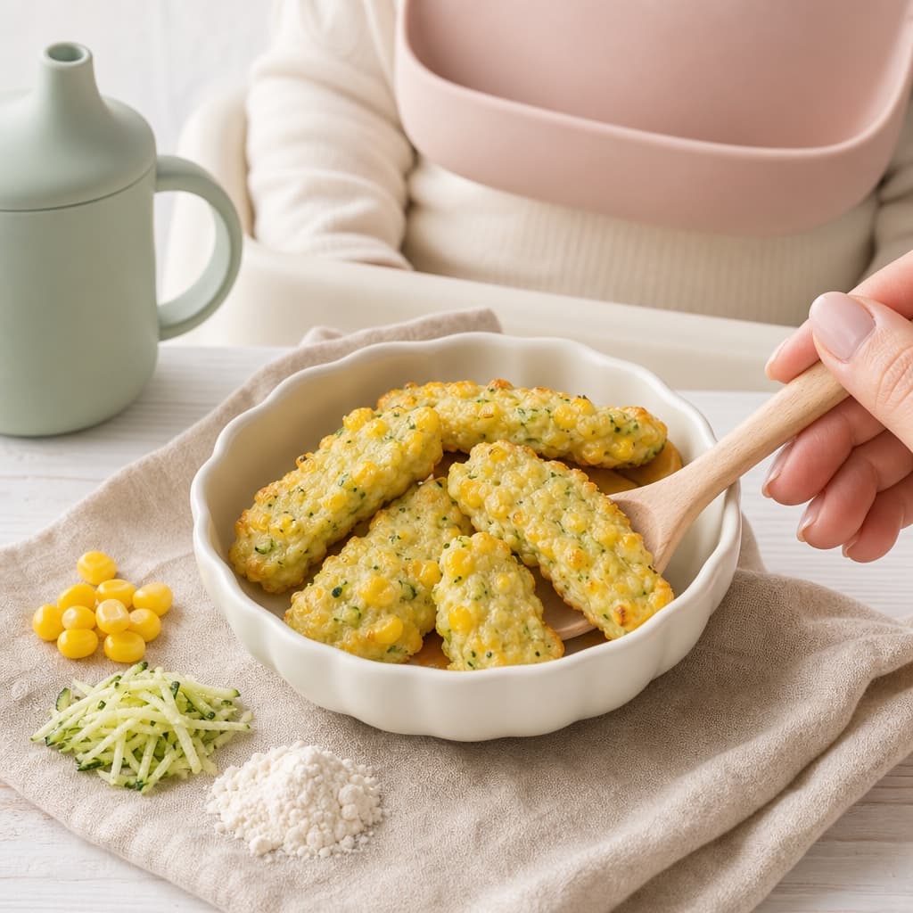 Мини оладьи из сладкой кукурузы