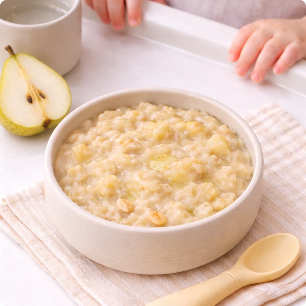 Poire Overnight Flocons d'avoine (Baby Version)