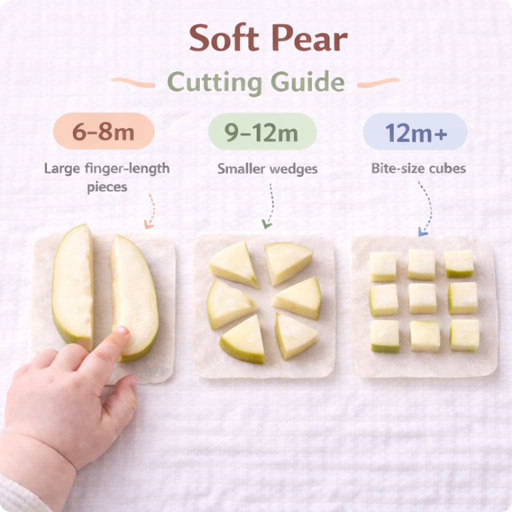 Comment préparer quartiers de poire tendres pour bébé
