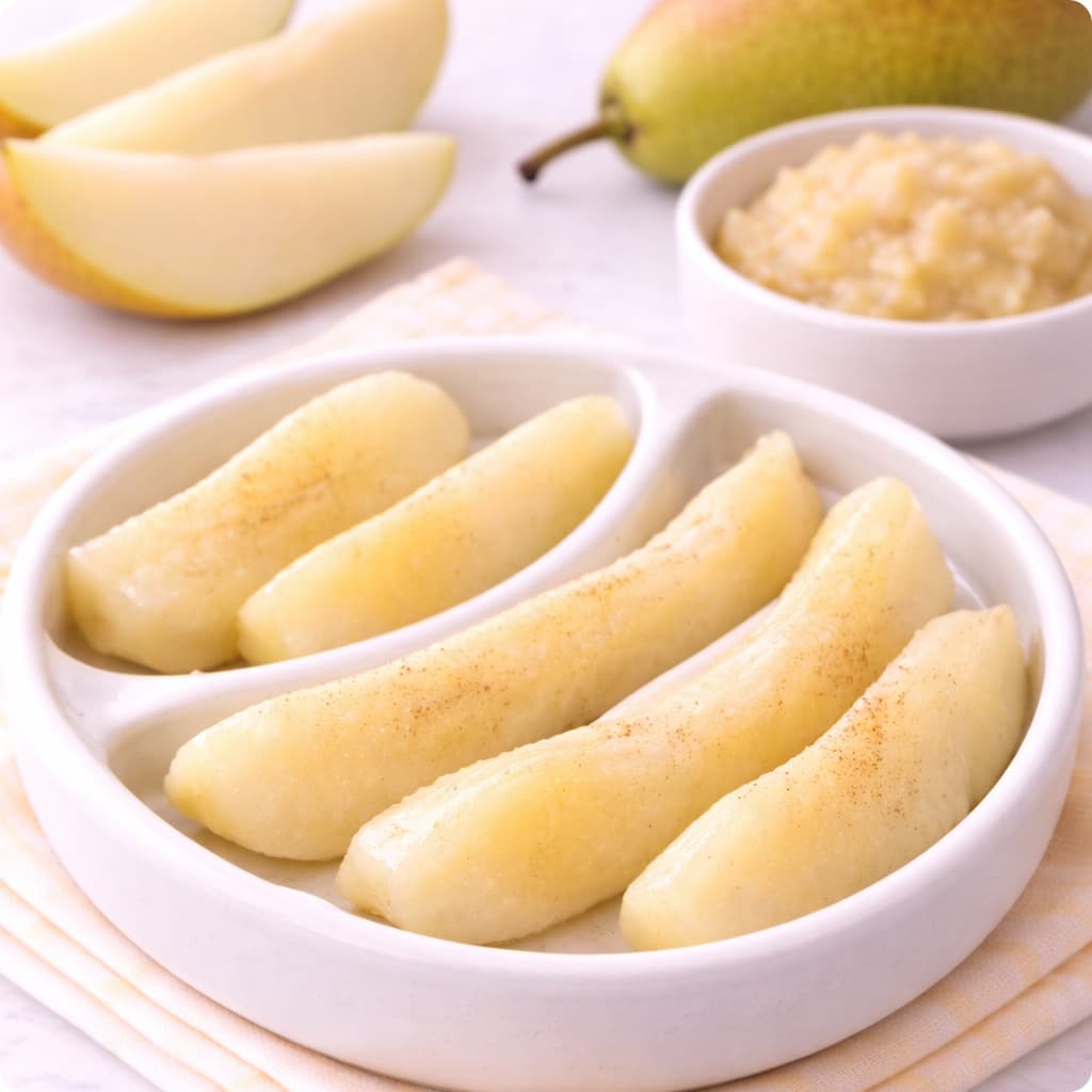 Quartiers de poire tendres